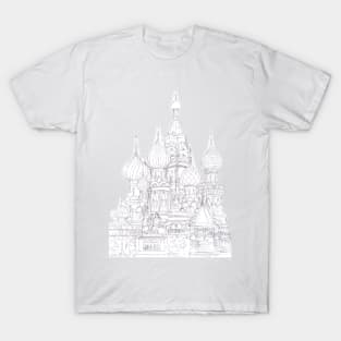 Moscow Saint Basil's Cathedral sketch T-Shirt